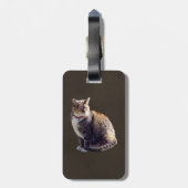 Tortoiseshell Cat Gepäckanhänger (Rückseite vertikal)