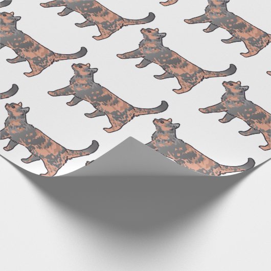 Tortoiseshell Cat Geschenkpapier (Ecke)