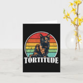 Tortoiseshell Cat Karte (Gelbe Blume)
