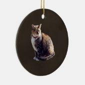 Tortoiseshell Cat Keramik Ornament (Rechts)