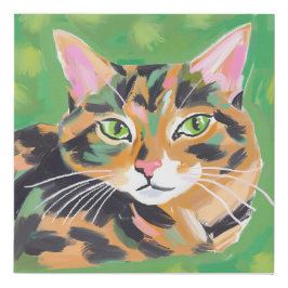 Tortoiseshell Cat Künstlicher Leinwanddruck