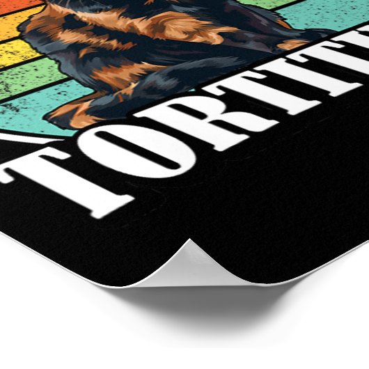 Tortoiseshell Cat Poster (Ecke)