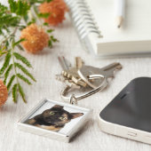 Tortoiseshell Cat Schlüsselanhänger (Seite)