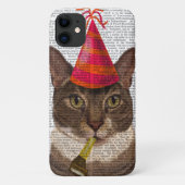 Tortoiseshell Chat mit Party Hat Case-Mate iPhone Hülle (Rückseite)