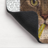 Tortoiseshell Chat mit Party Hat Mousepad (Ecke)