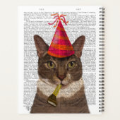 Tortoiseshell Chat mit Party Hat Planer (Rückseite)