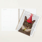 Tortoiseshell Chat mit Party Hat Planer (Anzeige)