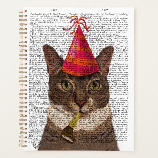 Tortoiseshell Chat mit Party Hat Planer (Vorderseite)
