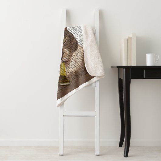 Tortoiseshell Chat mit Party Hat Sherpadecke (Beispiel)