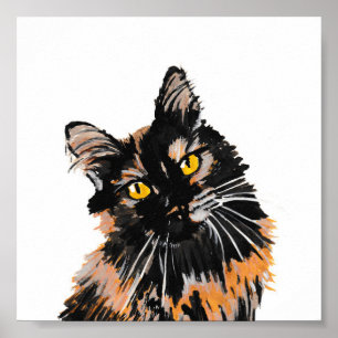 Tortoiseshell Chat Print Poster