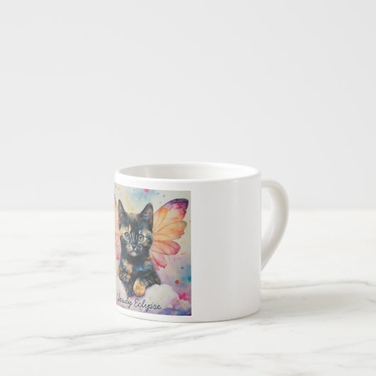 Tortoiseshell Fairy Kitten Tasse Spezialität (Vorderseite Rechts)