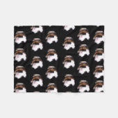 Tortoiseshell Guinea Schwein Kleines Fleeceblanket Fleecedecke (Vorderseite (Horizontal))