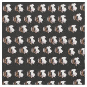 Tortoiseshell Guinea Schweine, Baumwollmaterial Stoff (Nahaufnahme)