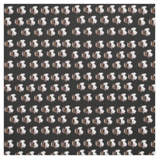 Tortoiseshell Guinea Schweine, Baumwollmaterial Stoff (Muster)