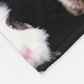 Tortoiseshell Guinea Schweine Mittlere Fleeceflock Fleecedecke (Ecke)