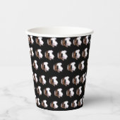 Tortoiseshell Guinea Schweinepattern, Papierversch Pappbecher (Vorderseite)