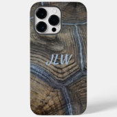 Tortoiseshell Imitate Natural mit Initialen Klasse Case-Mate iPhone Hülle (Rückseite)