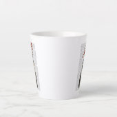 Tortoiseshell Katze mit Antlern und Roten Vögeln Milchtasse (Vorderseite)