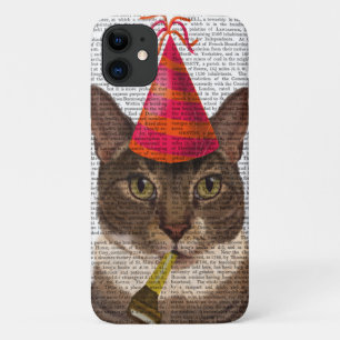 Tortoiseshell Katze mit Party Hat Case-Mate iPhone Hülle