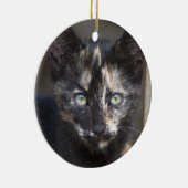 Tortoiseshell Kitten Keramik Ornament (Rechts)