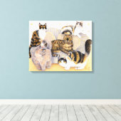 Tortoiseshell Ladies Leinwanddruck (Insitu (Holzboden))