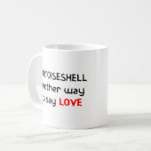 Tortoiseshell-Liebe Kaffeetasse (Vorderseite Links)