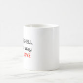 Tortoiseshell-Liebe Kaffeetasse (Mittel)