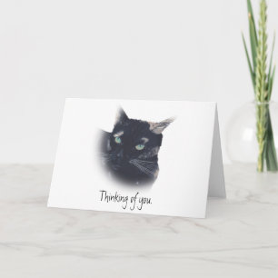 Tortoiseshell Malen Cat Denken Sie an Ihre Karten