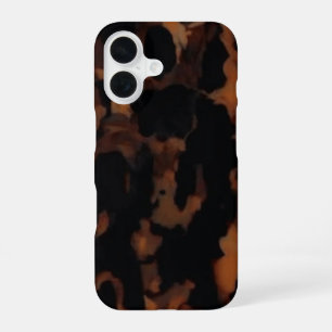 Tortoiseshell Muster, Chic Amber Tortoise Muschel iPhone 16 Hülle