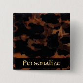 Tortoiseshell Nahtloses Muster, Chic TortoiseShell Button (Vorderseite)