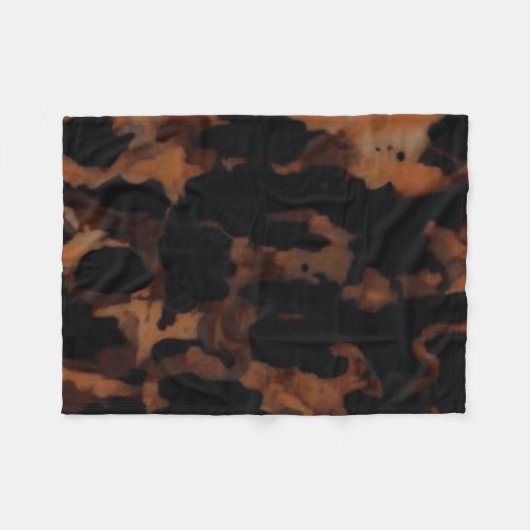 Tortoiseshell Nahtloses Muster, Chic TortoiseShell Fleecedecke (Vorderseite (Horizontal))