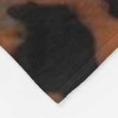 Tortoiseshell Nahtloses Muster, Chic TortoiseShell Fleecedecke (Ecke)