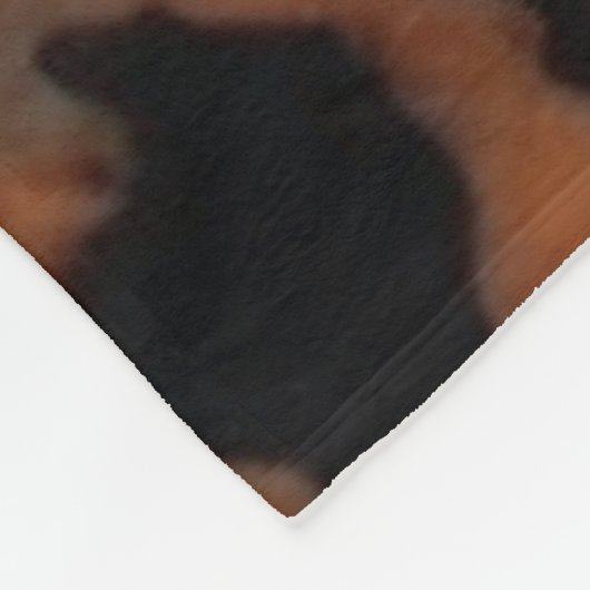 Tortoiseshell Nahtloses Muster, Chic TortoiseShell Fleecedecke (Ecke)