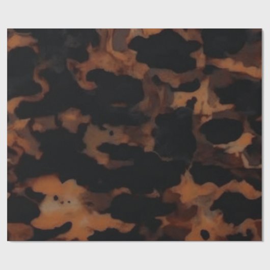 Tortoiseshell Nahtloses Muster, Chic TortoiseShell Geschenkpapier (Flach)