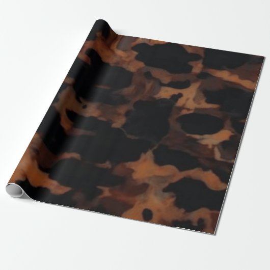 Tortoiseshell Nahtloses Muster, Chic TortoiseShell Geschenkpapier (Ungerollt)