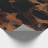 Tortoiseshell Nahtloses Muster, Chic TortoiseShell Geschenkpapier (Ecke)
