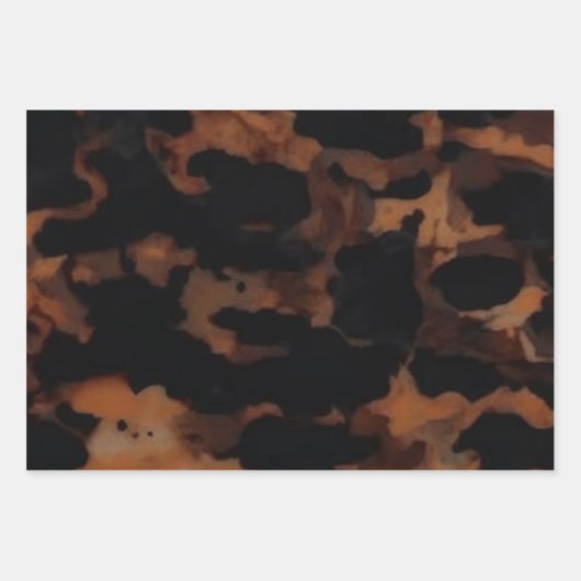 Tortoiseshell Nahtloses Muster, Chic TortoiseShell Geschenkpapier Set (Vorderseite 3)