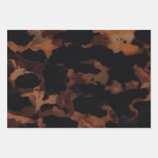 Tortoiseshell Nahtloses Muster, Chic TortoiseShell Geschenkpapier Set (Vorderseite)