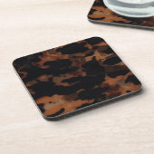 Tortoiseshell Nahtloses Muster, Chic TortoiseShell Getränkeuntersetzer (Linke Seite)