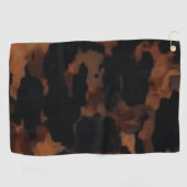Tortoiseshell Nahtloses Muster, Chic TortoiseShell Golfhandtuch (Horizontal)