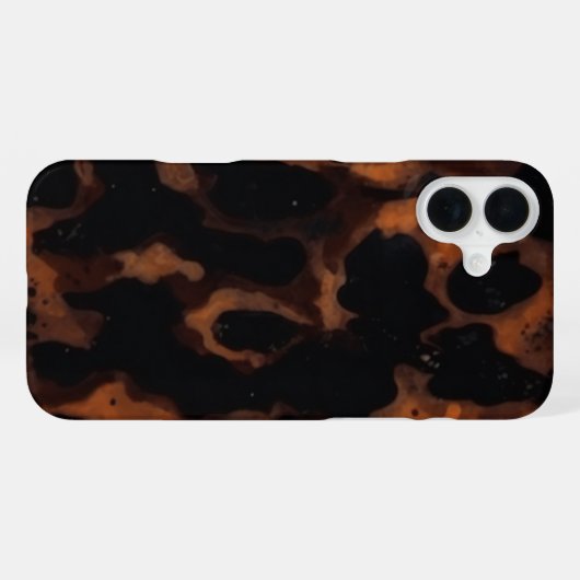 Tortoiseshell Nahtloses Muster, Chic TortoiseShell iPhone Hülle (Rückseite (Horizontal))
