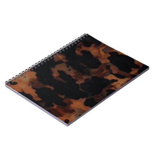 Tortoiseshell Nahtloses Muster, Chic TortoiseShell Notizblock (Linke Seite)