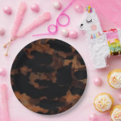 Tortoiseshell Nahtloses Muster, Chic TortoiseShell Pappteller (Party)