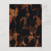 Tortoiseshell Nahtloses Muster, Chic TortoiseShell Postkarte (Vorderseite)