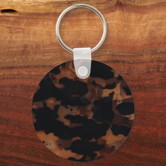 Tortoiseshell Nahtloses Muster, Chic TortoiseShell Schlüsselanhänger (Vorderseite)