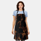 Tortoiseshell Nahtloses Muster, Chic TortoiseShell Schürze (Getragen)