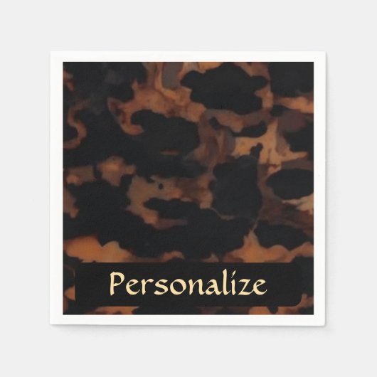 Tortoiseshell Nahtloses Muster, Chic TortoiseShell Serviette (Vorderseite)