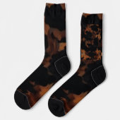 Tortoiseshell Nahtloses Muster, Chic TortoiseShell Socken (Linkes Detail)