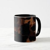 Tortoiseshell Nahtloses Muster, Chic TortoiseShell Tasse (VorderseiteRechts)