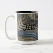 Tortoiseshell Naturfotografie Zweifarbige Tasse (Links)